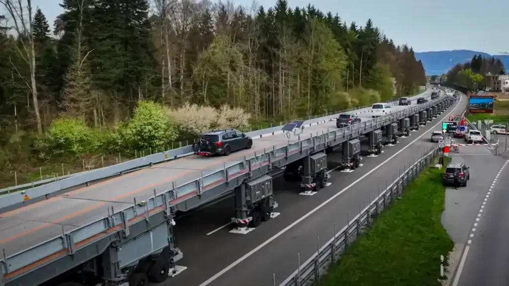 diaľnicu zatvoria a rozložia mobilný most